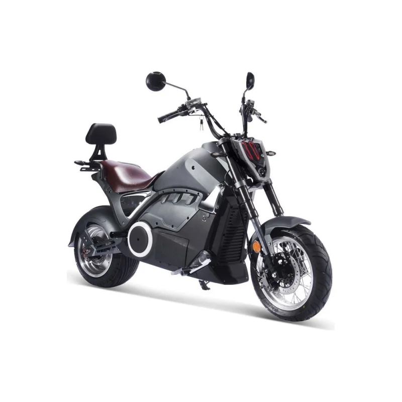 MotoTec Typhoon 72v 30ah 3000w Lithium Electric Scooter Gray