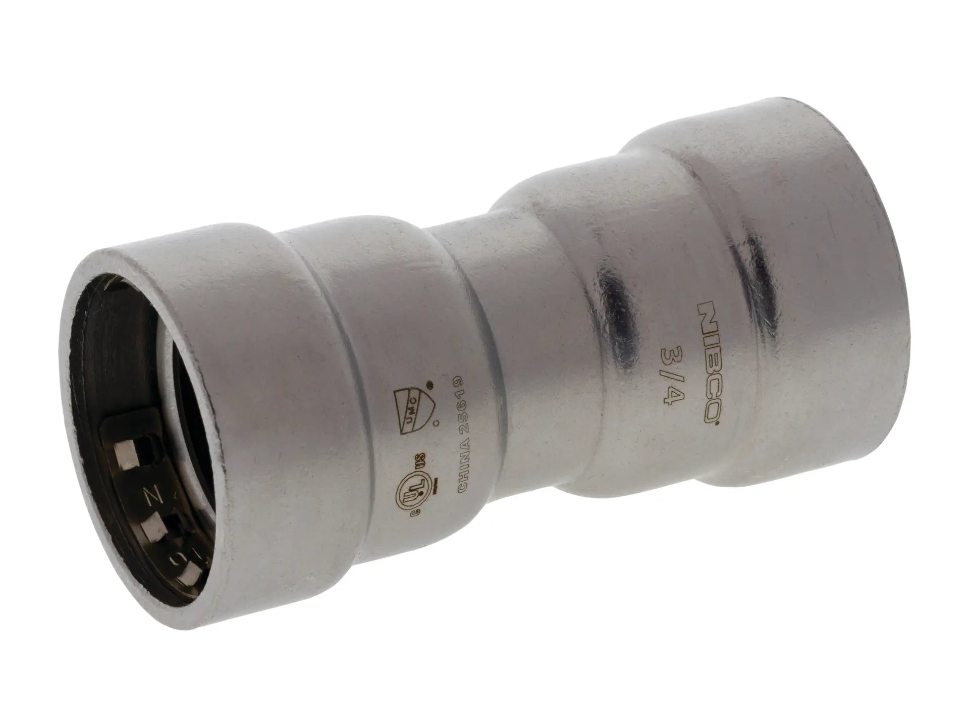 NIBCO 2001100EPC, 1/2 in. x 1/2 in. BenchPress Coupling PxP, Carbon Steel PC200