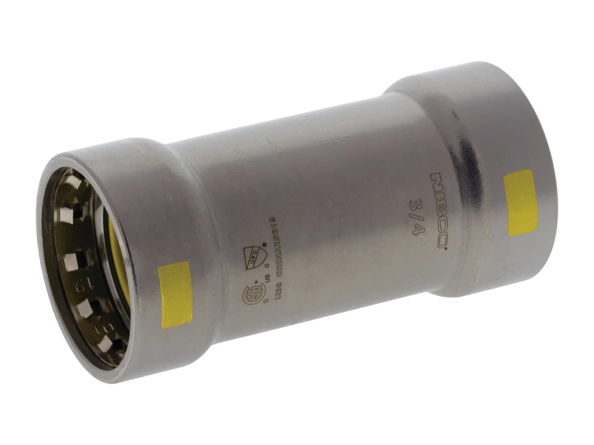 NIBCO 2020400HPC, 3/4 in. x 3/4 in. BenchPressG Repair Coupling PxP Carbon Steel (No Stop) PCH201
