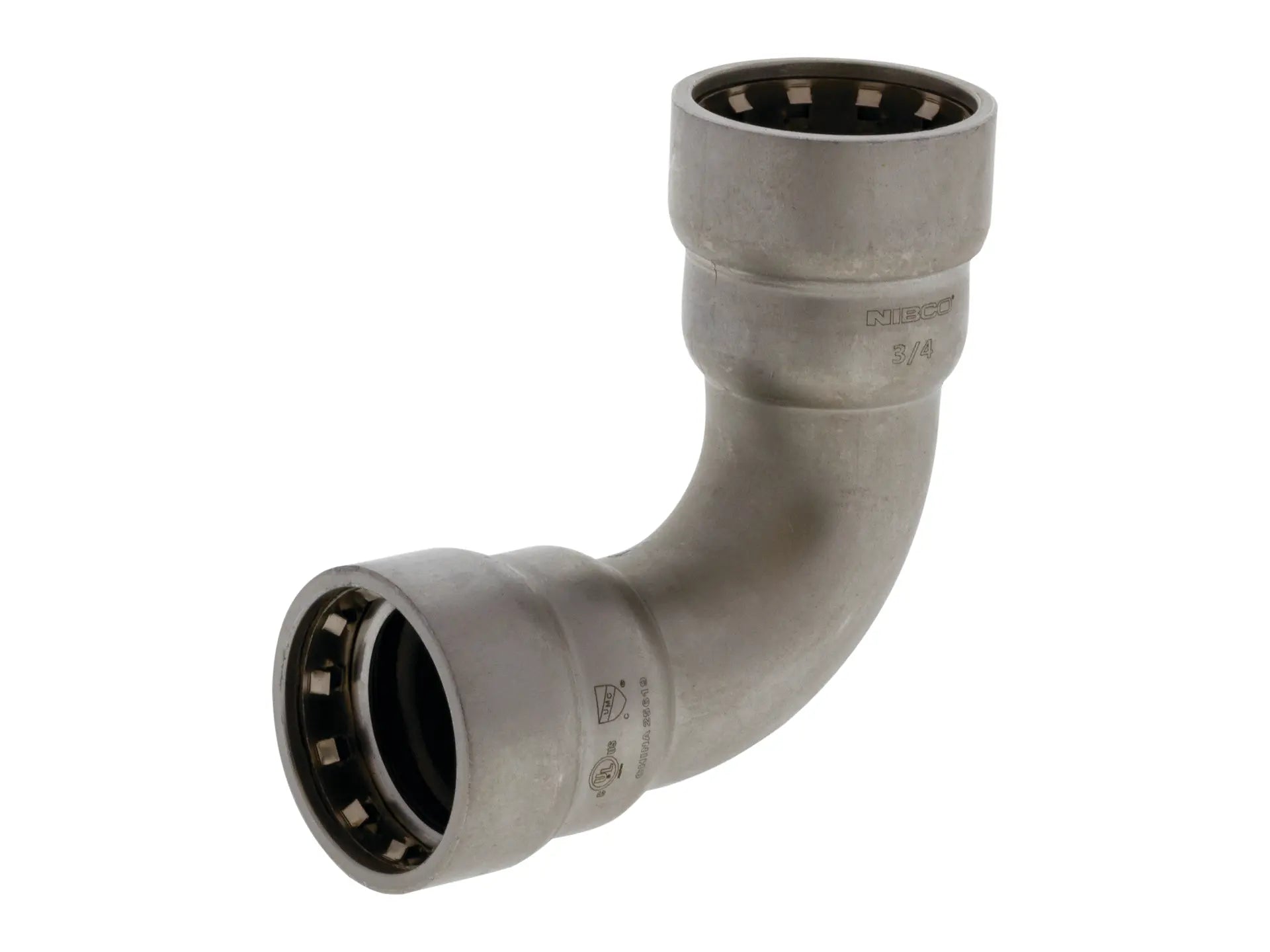 NIBCO 2055455PC, 1/2 in. Prs X Prs 90 Elbow, Carbon Steel PC207