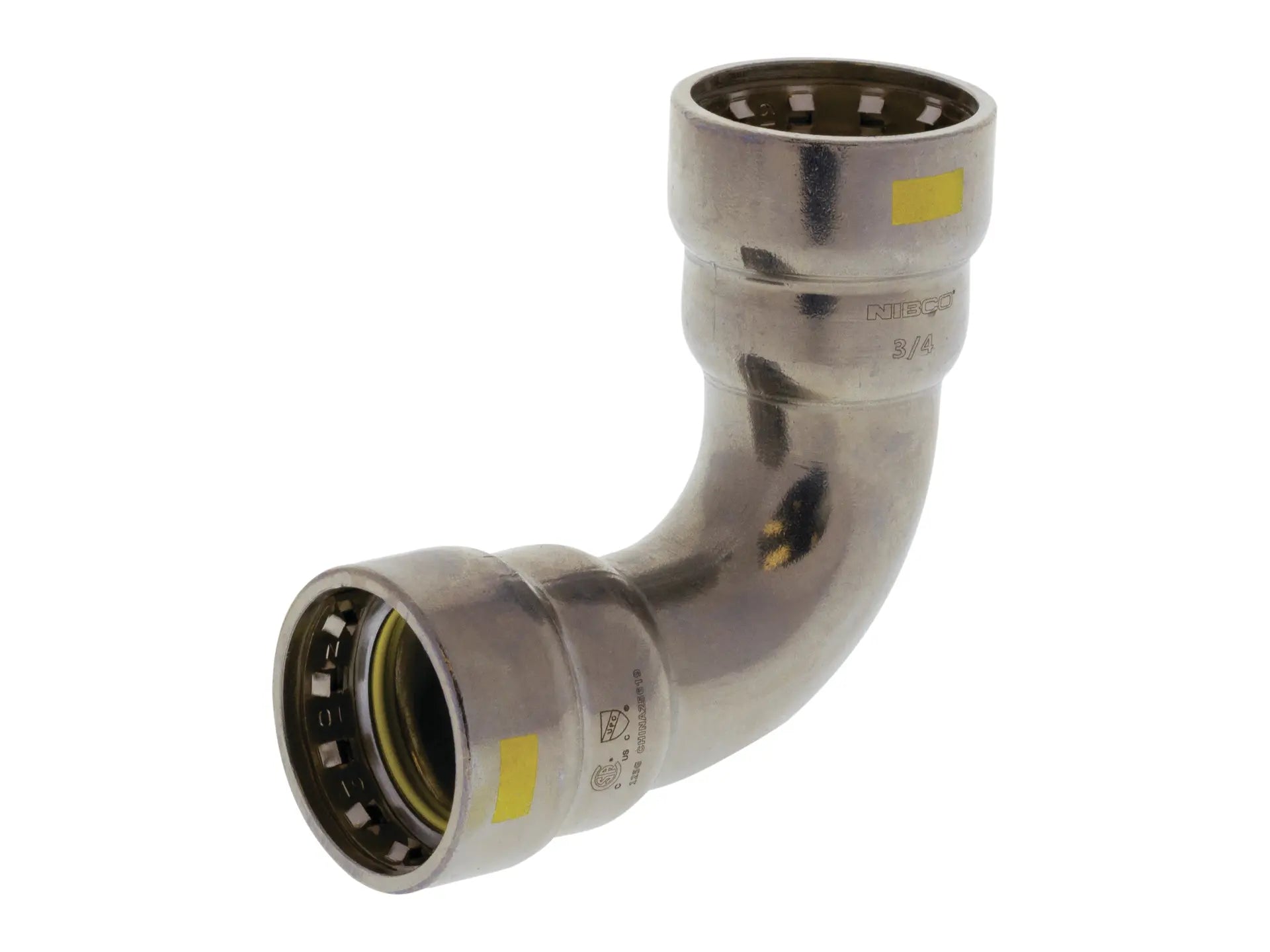 NIBCO 2055455HPC, 1/2 in. x 1/2 in. Press x Press 90 Elbow Carbon Steel PCH207