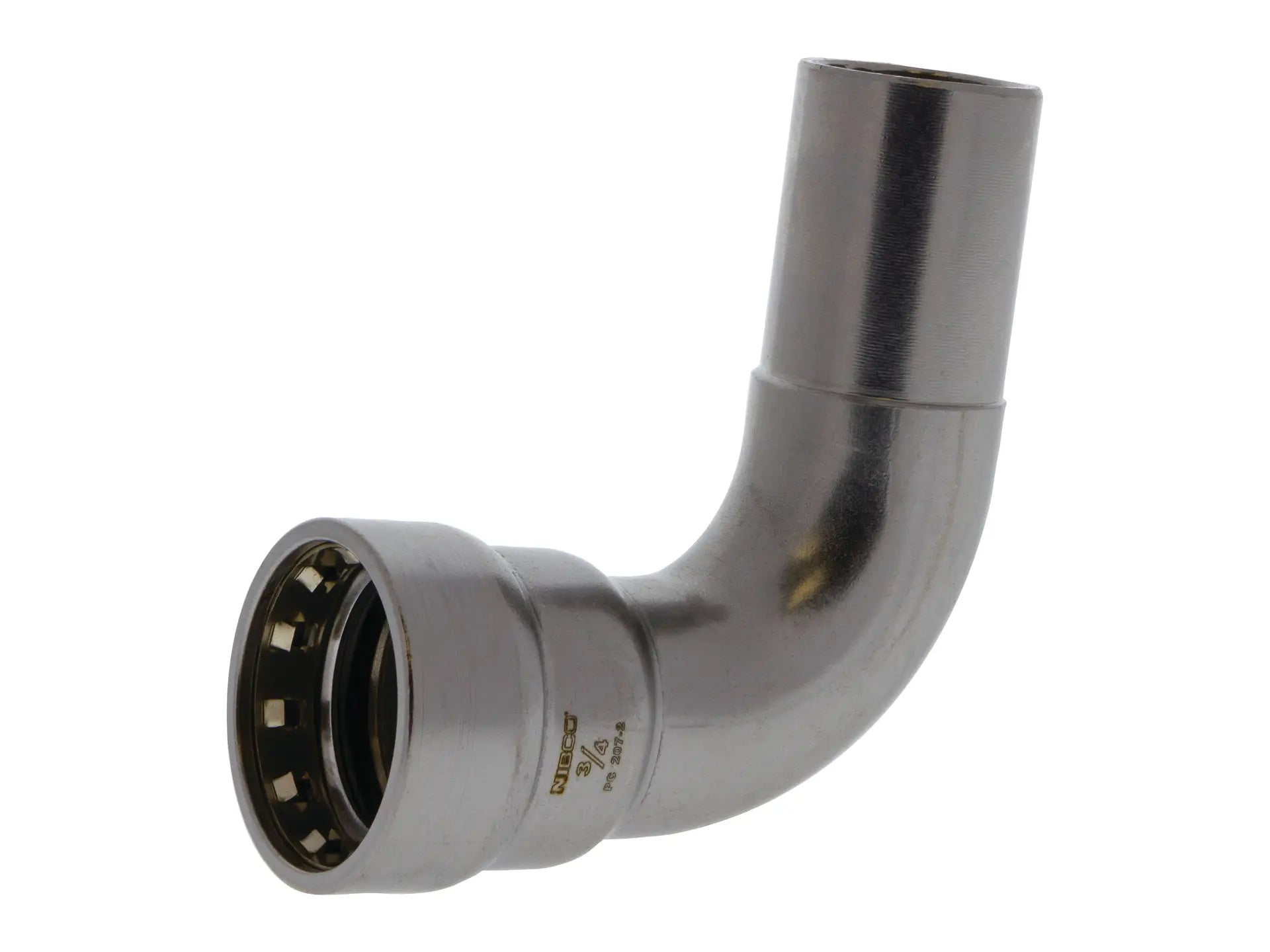 NIBCO 2059110EPC, 1/2 in. x 1/2 in. Ftg x Press 90 Elbow Carbon Steel PC207-2
