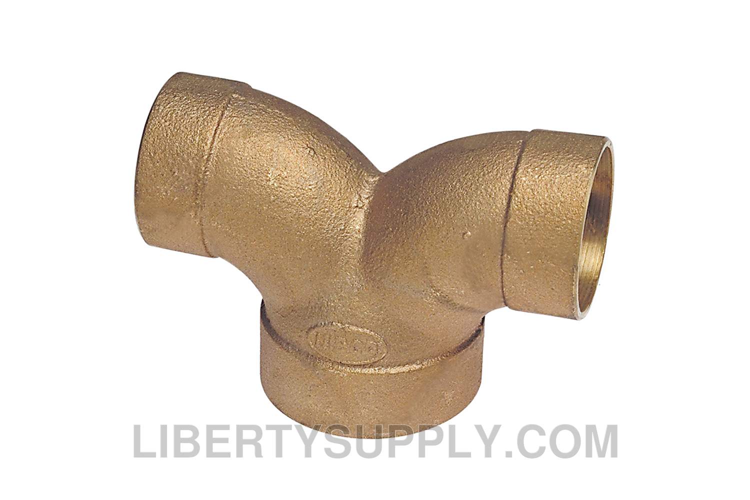 NIBCO E285400, 2 in. x 2 in. x 2 in. DWV 90° Double Elbow C x C x C , Cast 837