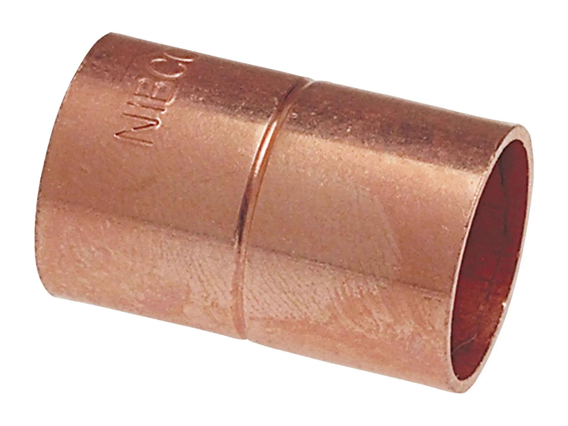 NIBCO 9000103, 3/16 in. O.D. x 3/16 in. O.D. Coupling with Rolled Tube Stop C x C, Wrot 600-RS