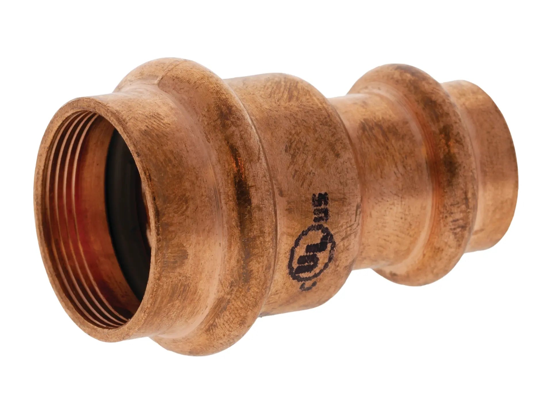 NIBCO 900180RPC, 1-3/8 in. OD x 7/8 in. OD PressACR Reducing Copper Coupling PC9600