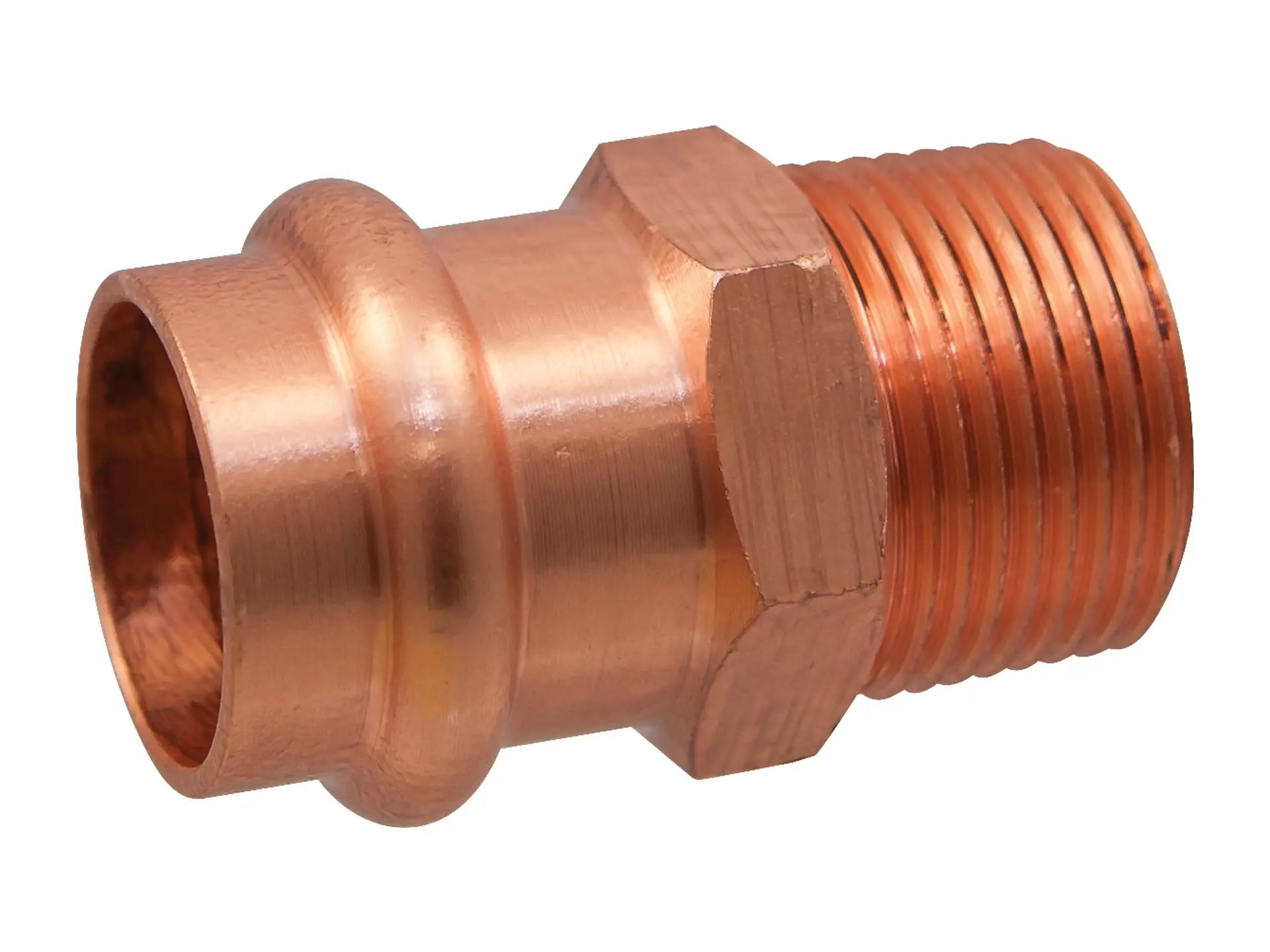 NIBCO 9031800PC, 1-1/4 in. x 1-1/2 in. Adapter P x M, Wrot Copper PC604