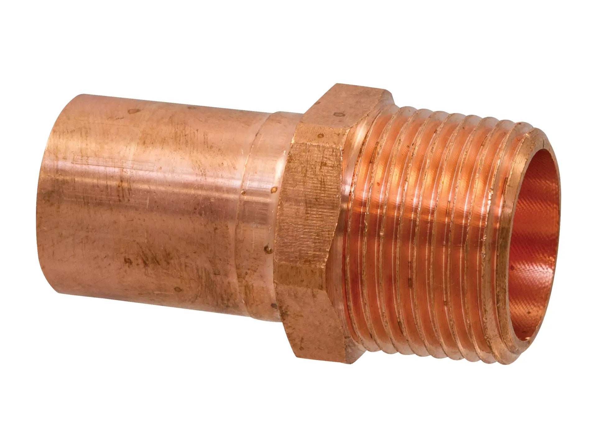 NIBCO 9033905PC, 1/2 in. x 1/2 in. Extended Adapter FTG x M, Wrot Copper PC604-2