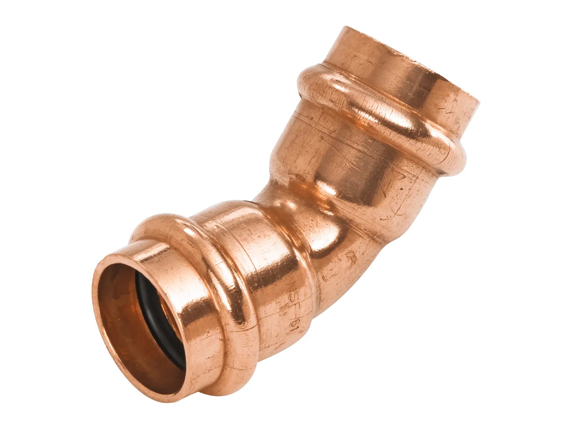 NIBCO 9042800PC, 1/2 in. x 1/2 in. 45° Elbow P x P, Wrot Copper PC606