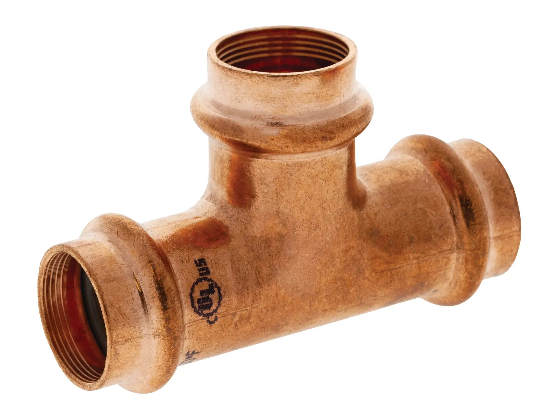 NIBCO 909555RPC, 1/4 in. O.D. x 1/4 in. O.D. x 1/4 in. O.D.PressACR Wrot Copper Tee PC9611