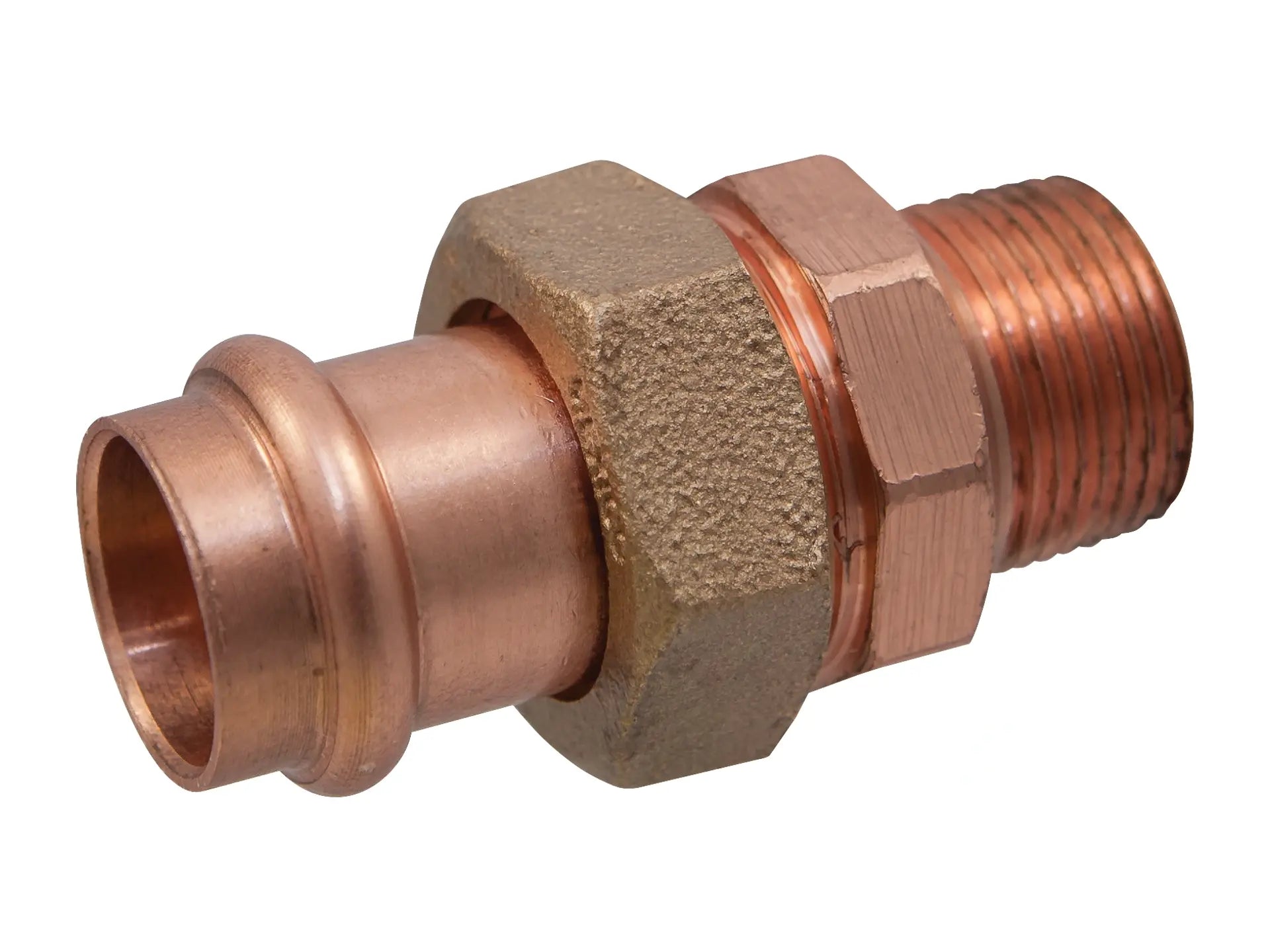 NIBCO 9256800PC, 1/2 in. x 1/2 in. Union P x M, Wrot Copper PC633-4