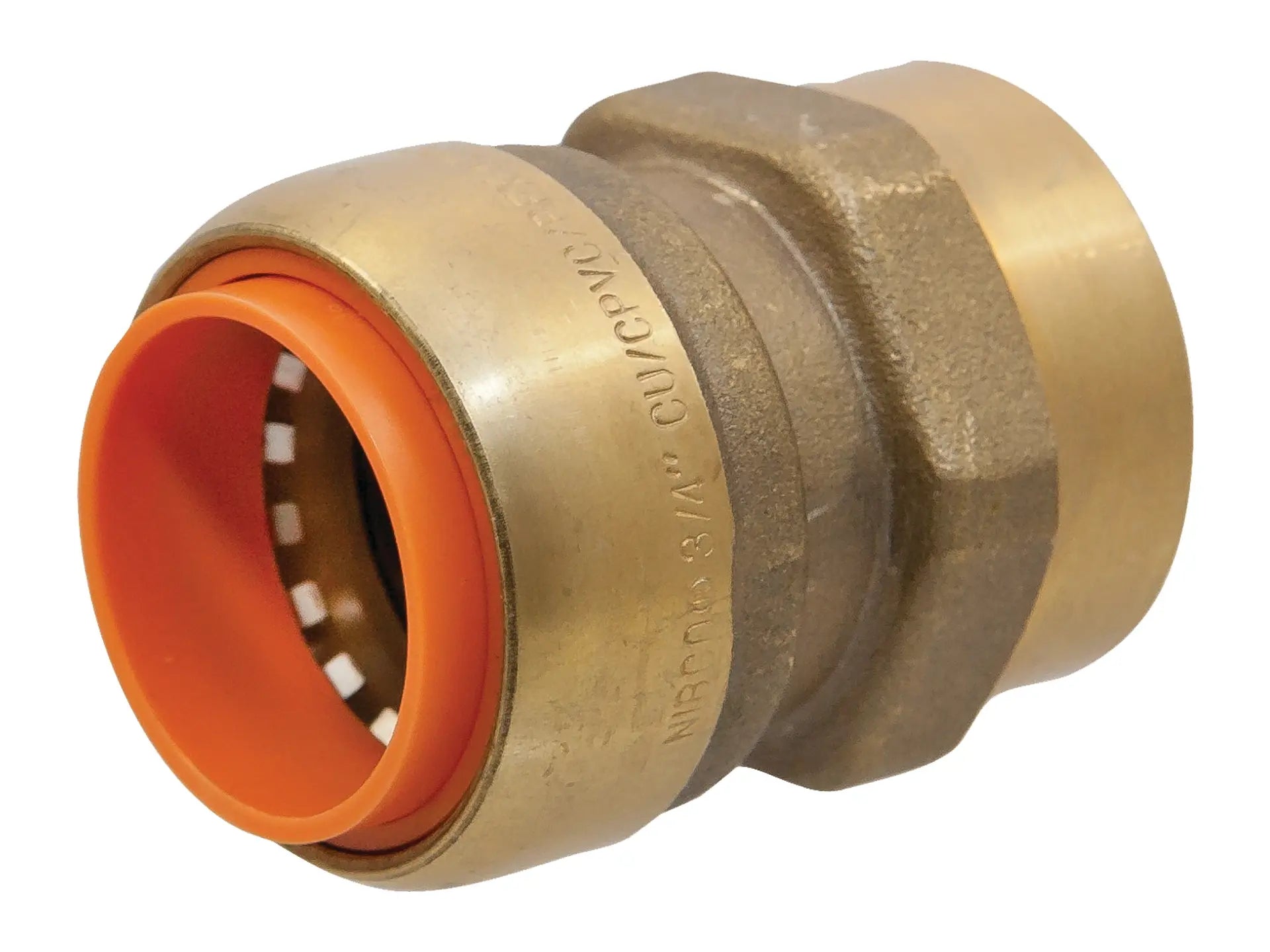 NIBCO B023850PE, 3/8 in. x 1/2 in. Adapter - Push x F P703-LF