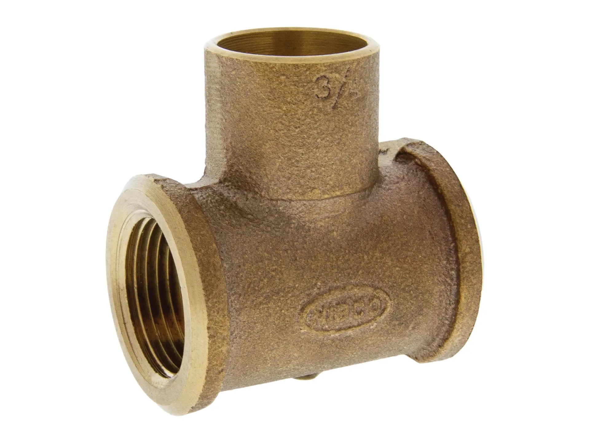 NIBCO B090900, 3/4 in. x 3/4 in. x 3/4 in. Tee F x F x C , Cast 710-3
