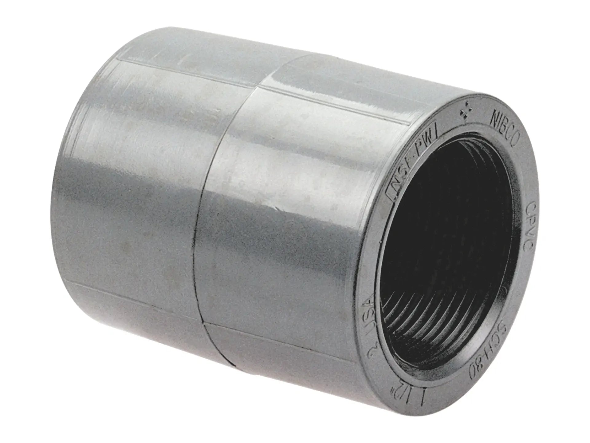 NIBCO CB03000, 1/4 in. x 1/4 in. Female Adapter Coupling S x FPT Corzan CPVC Schedule 80 5103