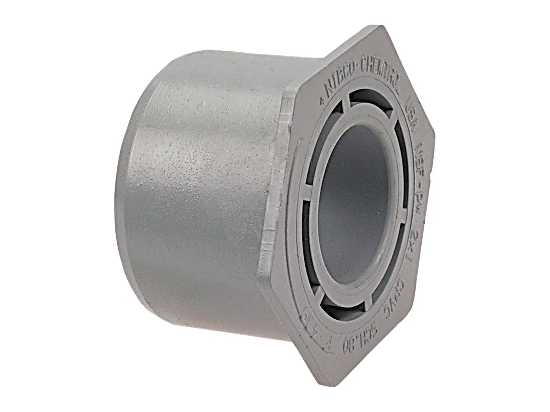 NIBCO CB10530, 3/8 in. x 1/4 in. Flush Socket Reducer Bushing Spg x S Corzan CPVC Schedule 80 5118