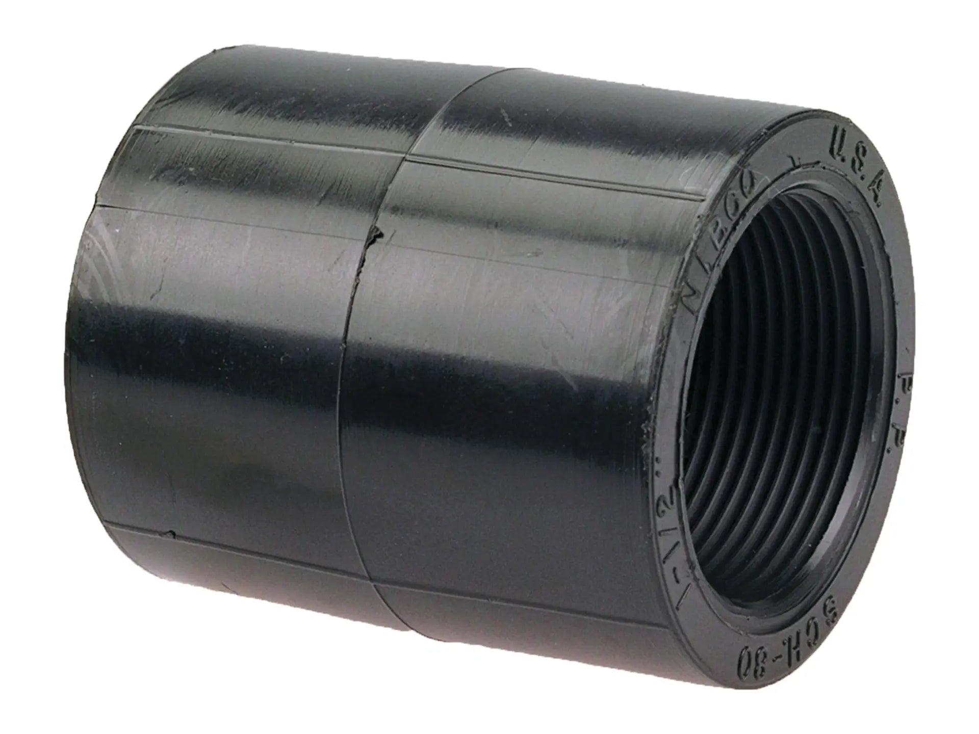 NIBCO CC00400, 1/2 in. x 1/2 in. Chemtrol FPTxFPT Chemtrol Thread Coupling 6101-3-3