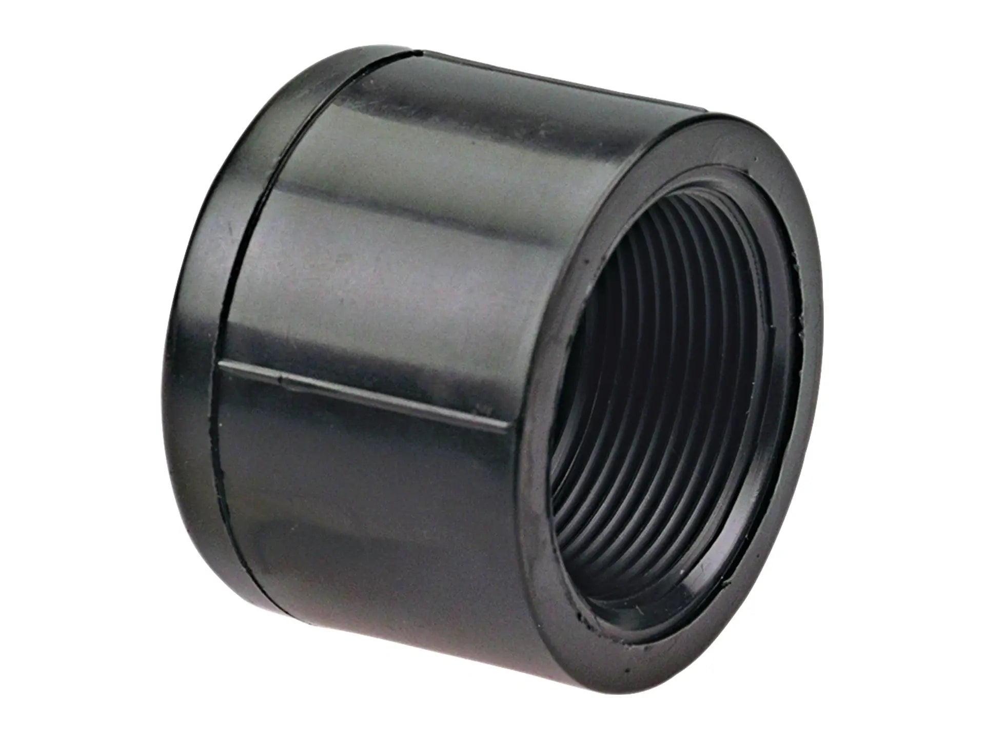 NIBCO CC04400, 3/4 in. Thread Cap FPT Black Polypropylene Schedule 80 6117-3