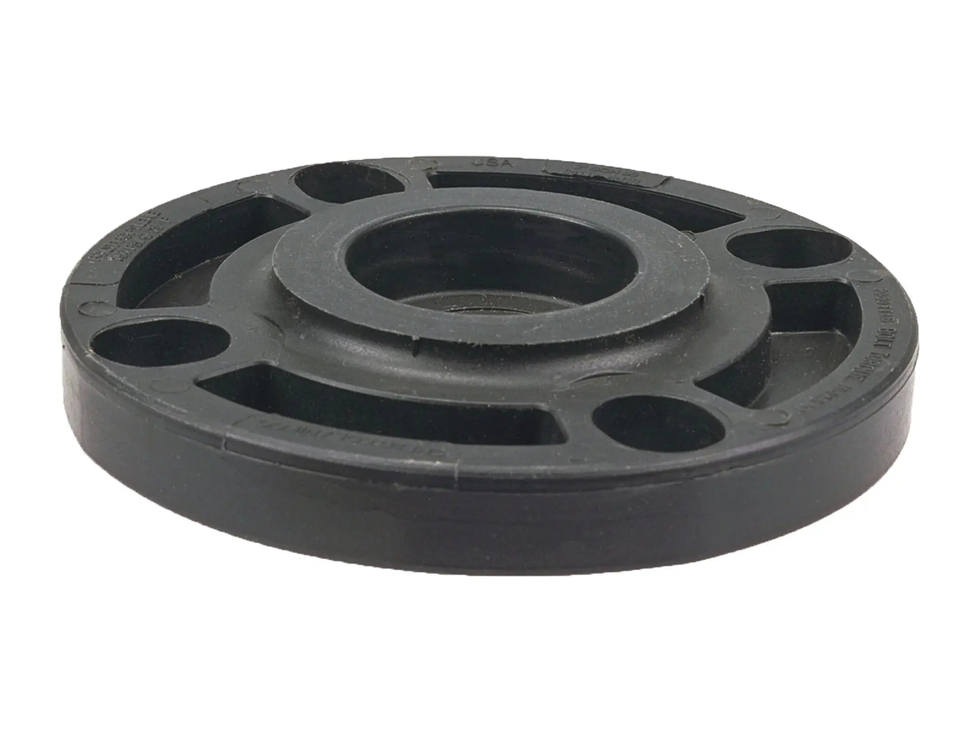 NIBCO CC06156, 2 in. Blind Flange Black Polypropylene Schedule 80, One-Piece Webbed Design 6119-W