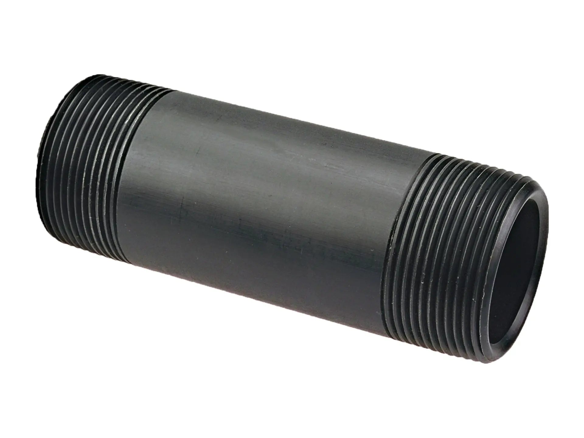 NIBCO CC06250, 1/2 in. Thread Pipe Nipple MPT x MPT Black Polypropylene Schedule 80 6129