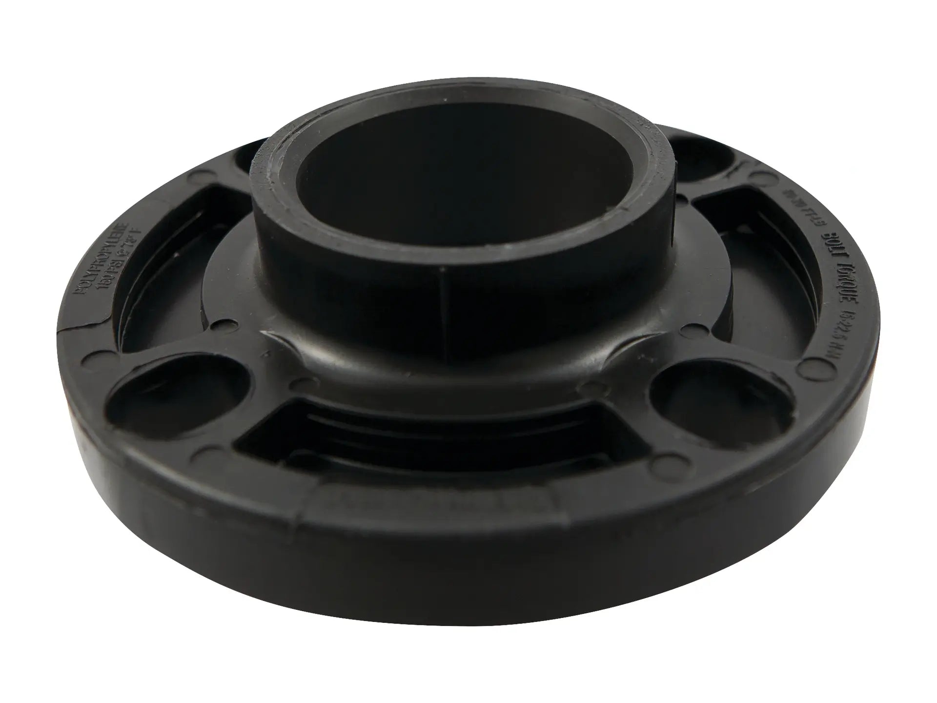 NIBCO CC09357, 2 in. Socket Flange Black Polypropylene Schedule 80, One-Piece Webbed Design 6151-W