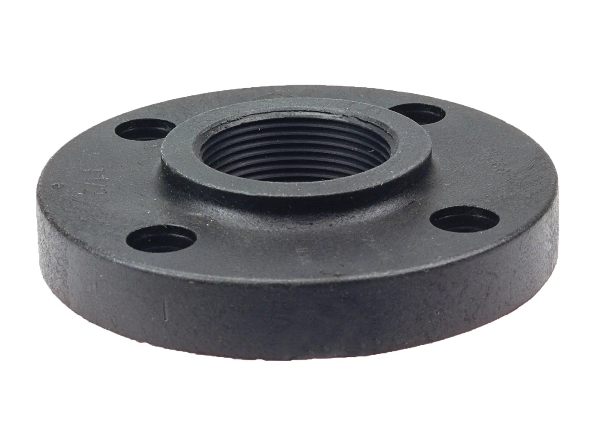 NIBCO CC09400, 1/2in. Thread Flange FPT Black Polypropylene Schedule 80, One Piece Solid Design