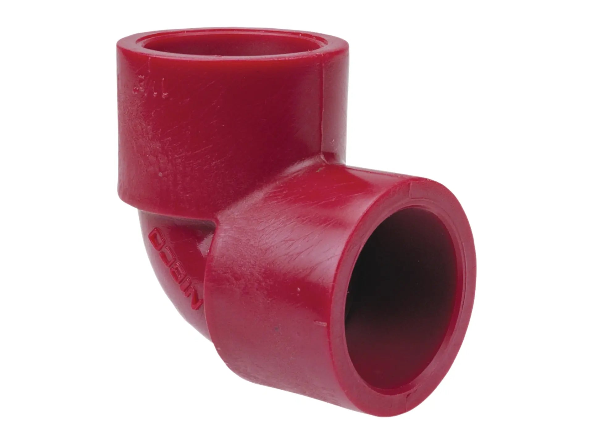 NIBCO CD01250, 1/2 in. x 1/2 in. Socket 90° Elbow S x S Kynar Red PVDF Schedule 80 6507