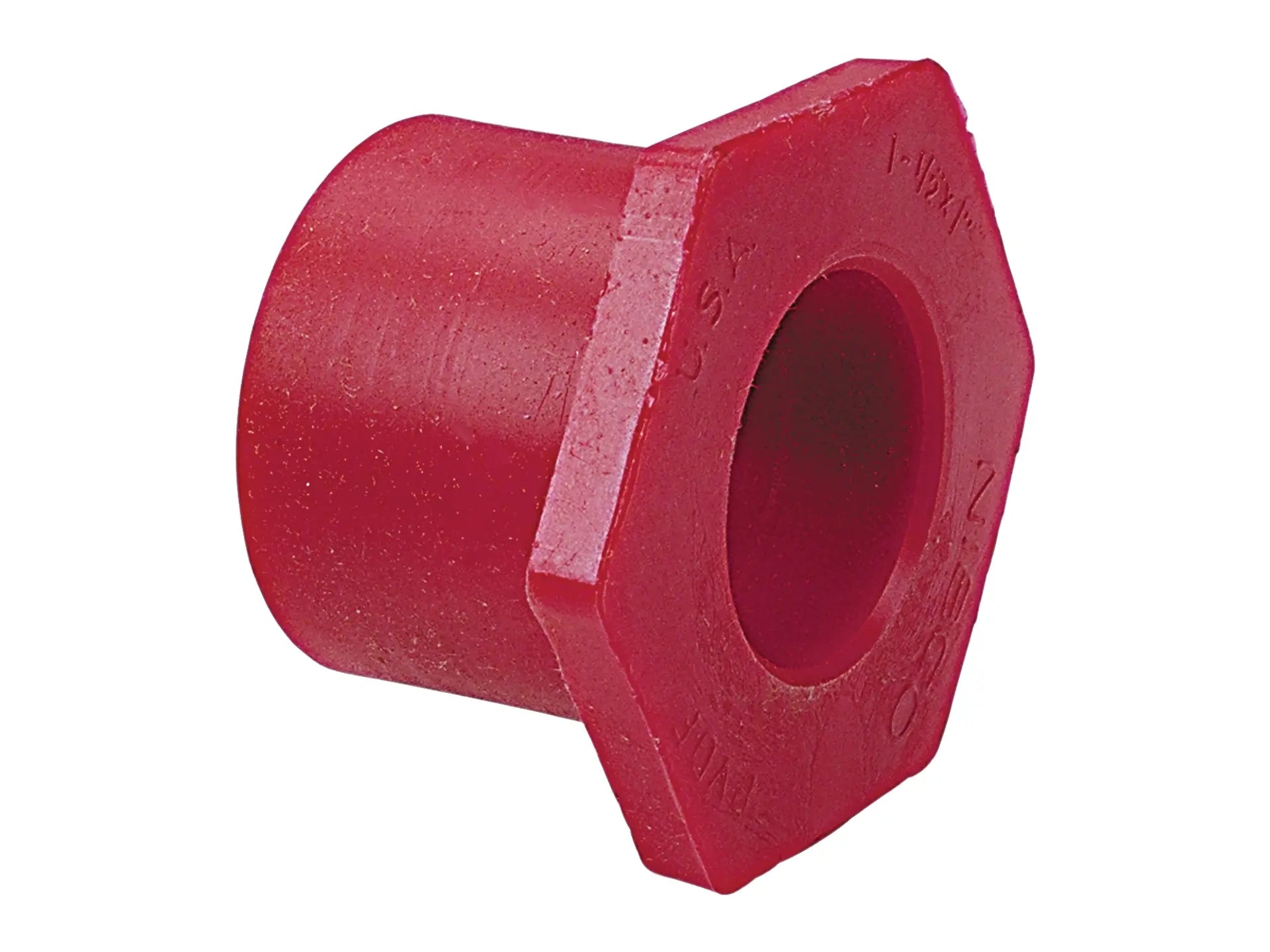 NIBCO CD03000, 3/4in. x 1/2in. Flush Socket Reducer Bushing Spg x S Kynar Red PVDF Schedule 80 6518