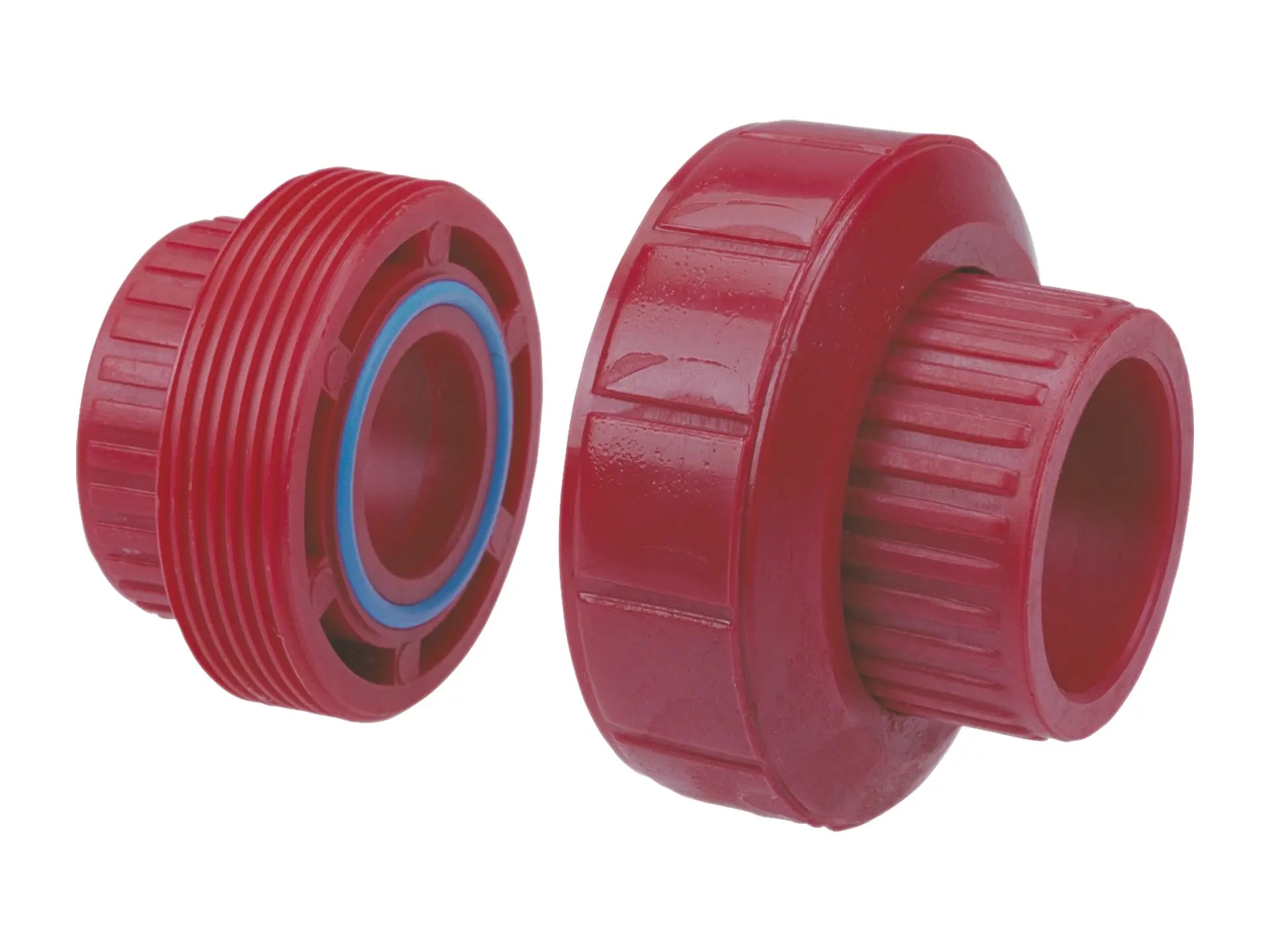 NIBCO CD04000, 1/2 in. FKM Socket Union S x S Kynar Red PVDF Schedule 80 6533
