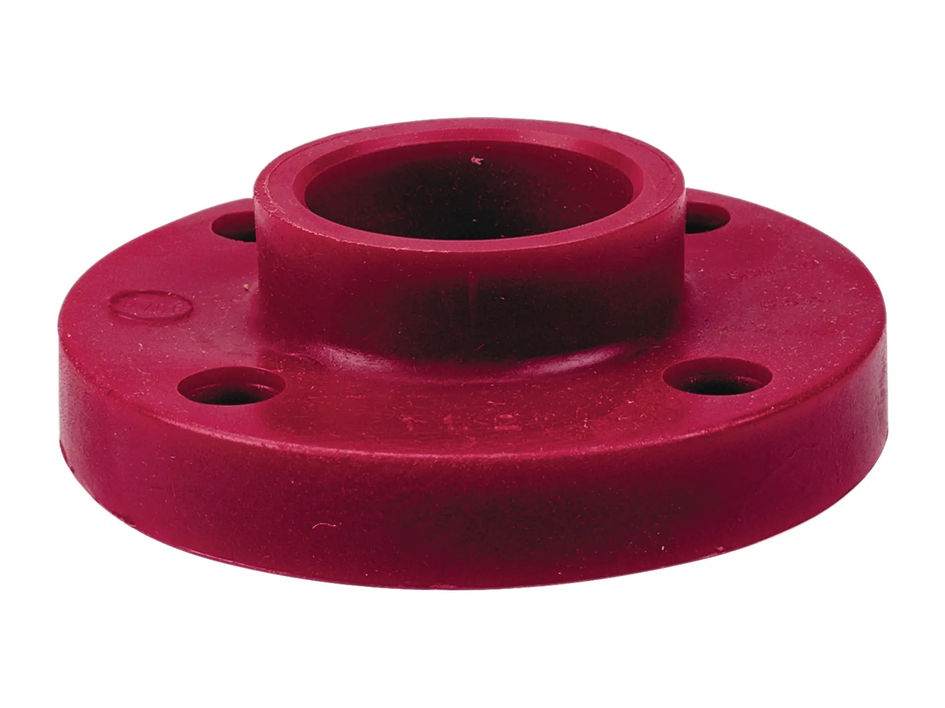 NIBCO CD04500, 1/2 in. Socket Flange Kynar Red PVDF Schedule 80, One-Piece Solid Design 6551-H