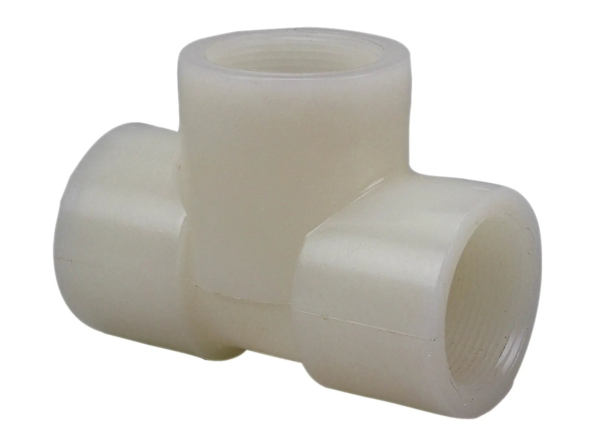 NIBCO CE02000, 1/2 in. x 1/2 in. x 1/2 in. Chemtrol FPTxFPTxFPT Thread Tee PVDF 6612-3-3