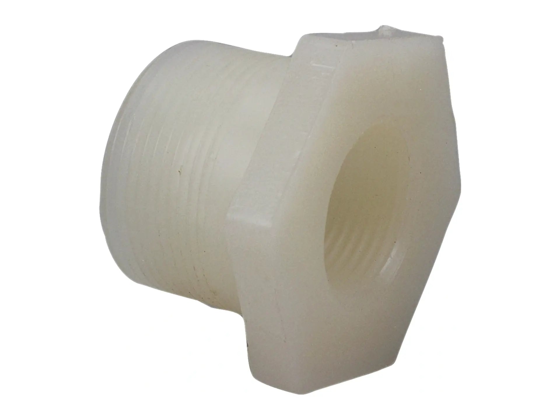 NIBCO CE03240, 1/2 in. x 1/4 in. MPTxFPT Flush Thread Reducer Bushing PVDF 6618-3-4