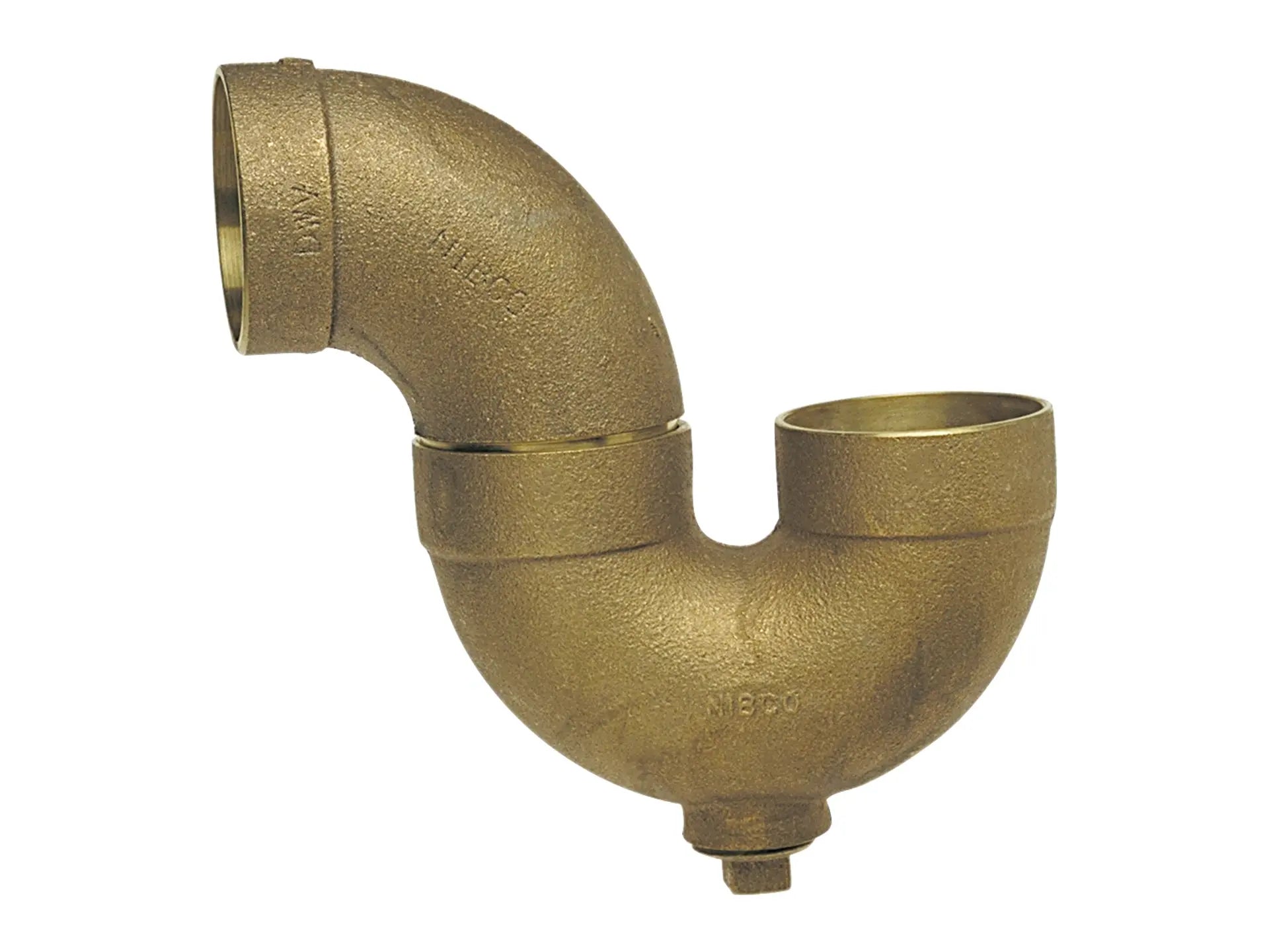 NIBCO E560300, 1-1/2 in. x 1-1/2 in. DWV P-Trap with Cleanout C x C x Cleanout with Plug , Cast 884