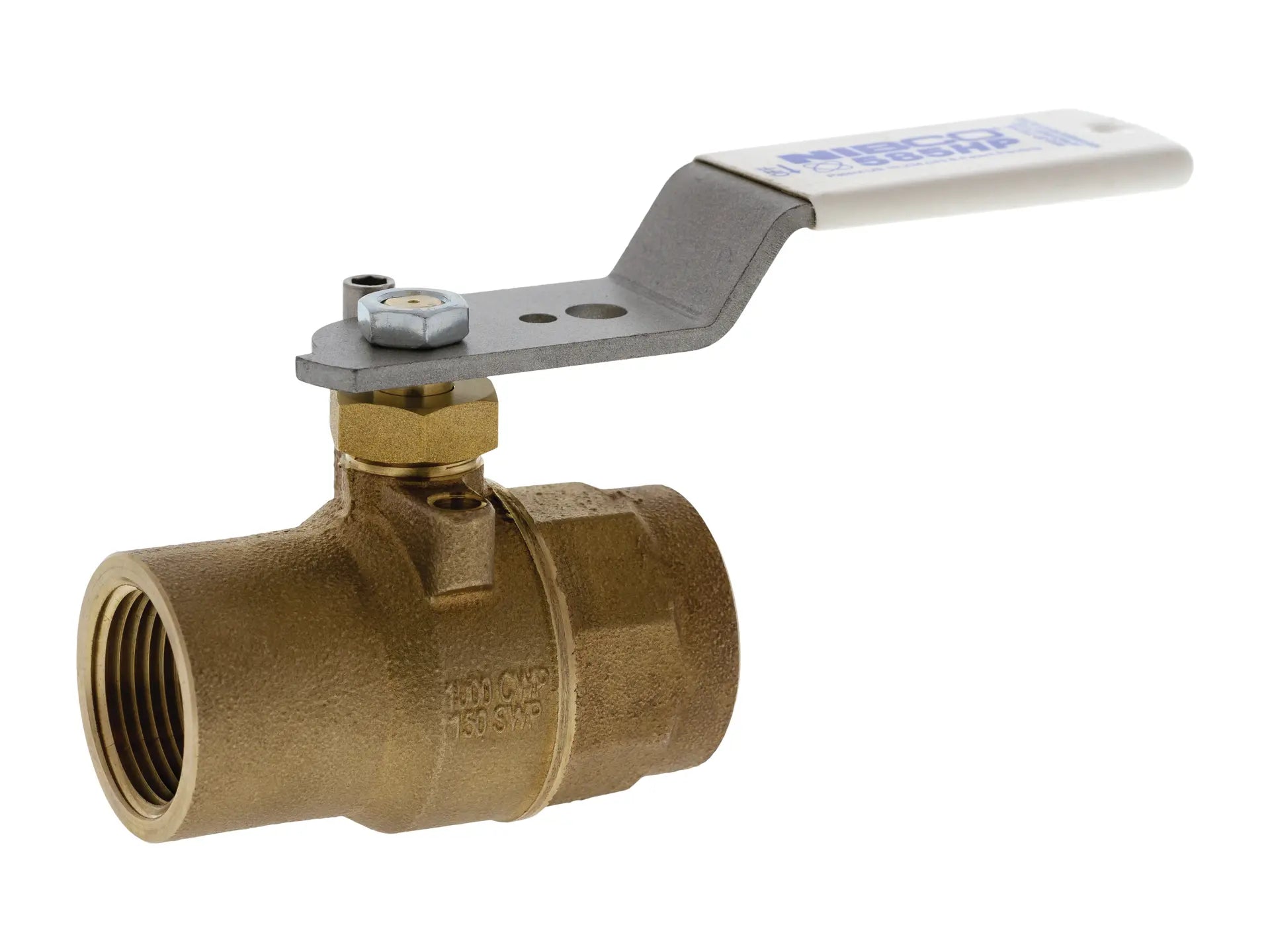 NIBCO HP950X4, 1/4 in. x 1/4 in. ThEnd Brz Ball Valve LF FP CS STD Handle T-585HP-LF