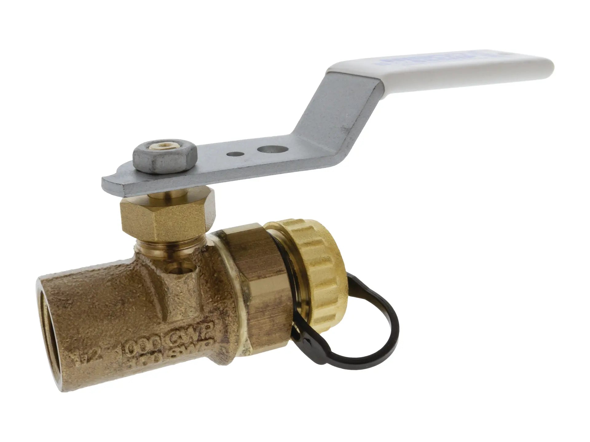 NIBCO HP958H6, 1/2 in. x 1/2 in. Thread End x Hose End Brz Ball Valve LF SS Trim T-585HP-66-LF-HC