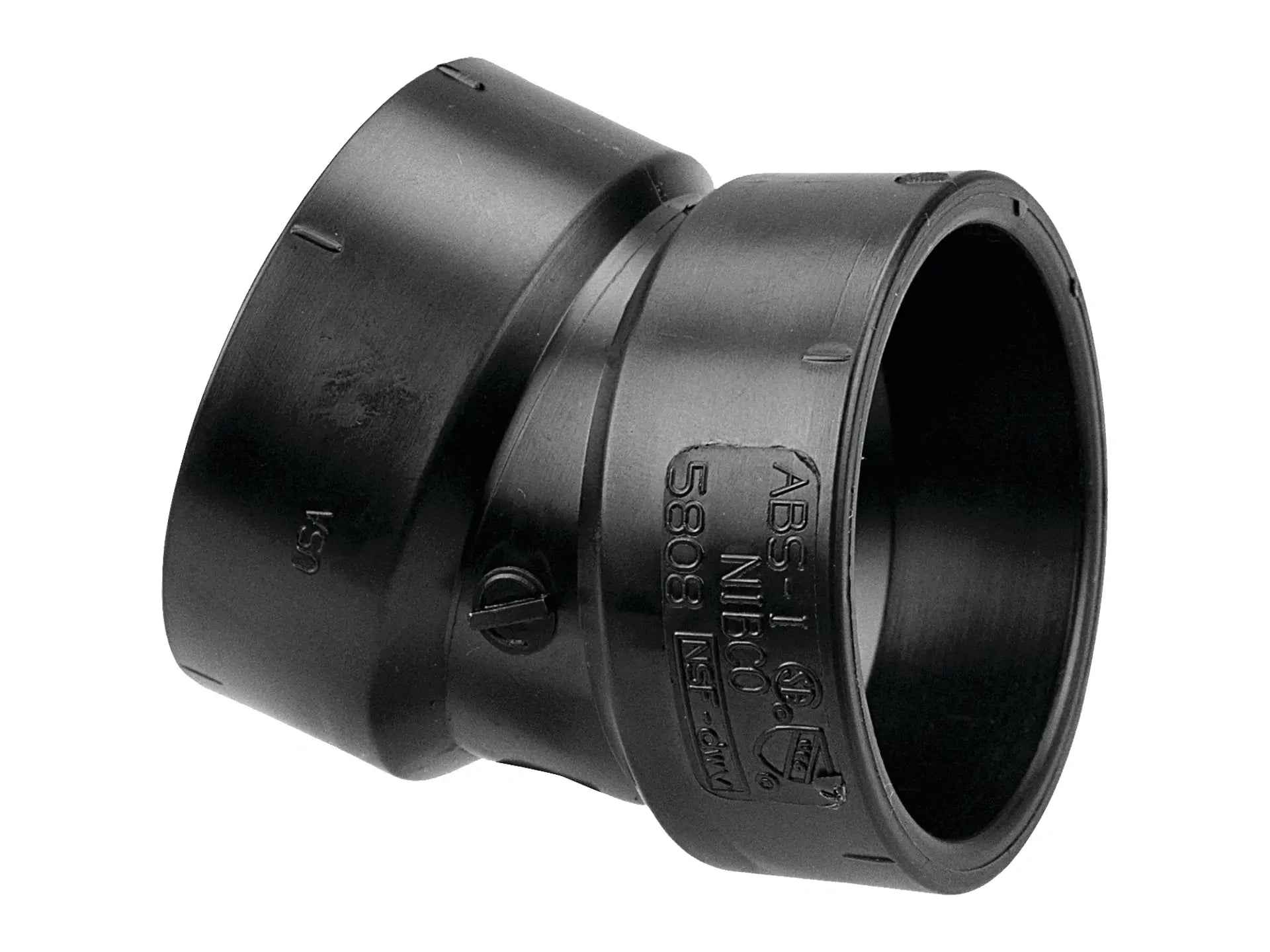 NIBCO I079300, 1-1/2 in. x 1-1/2 in. 22-1/2° Elbow H x H ABS DWV 5808