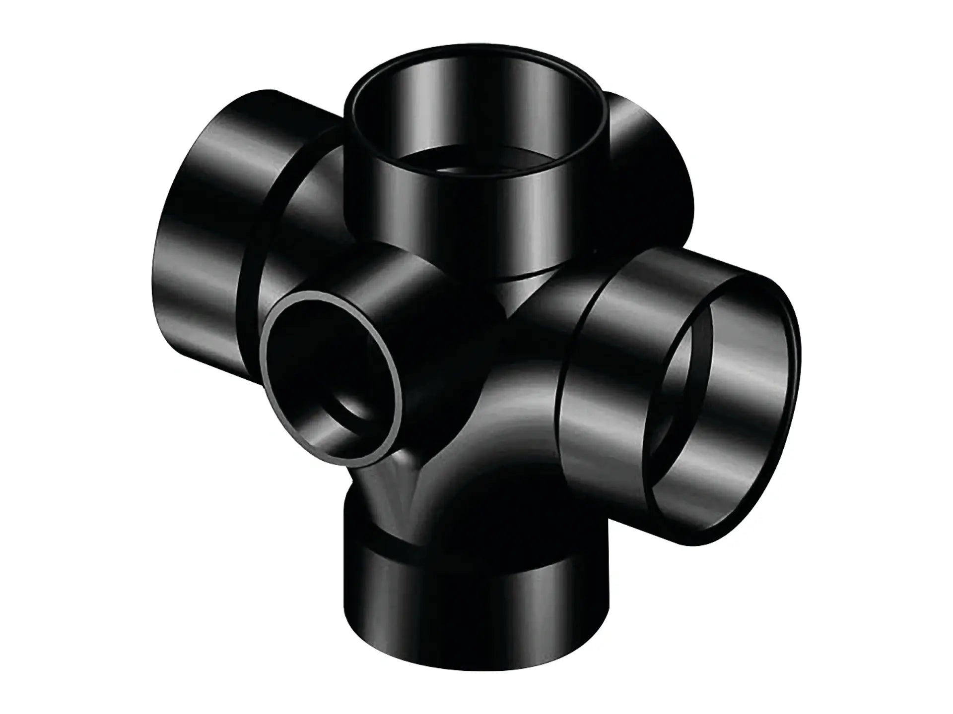 NIBCO I276240, 3 in. x 3 in. x 3 in. x 3 in. Double Sanitary Tee W/Two-90° Side Inlets (All Hub)
