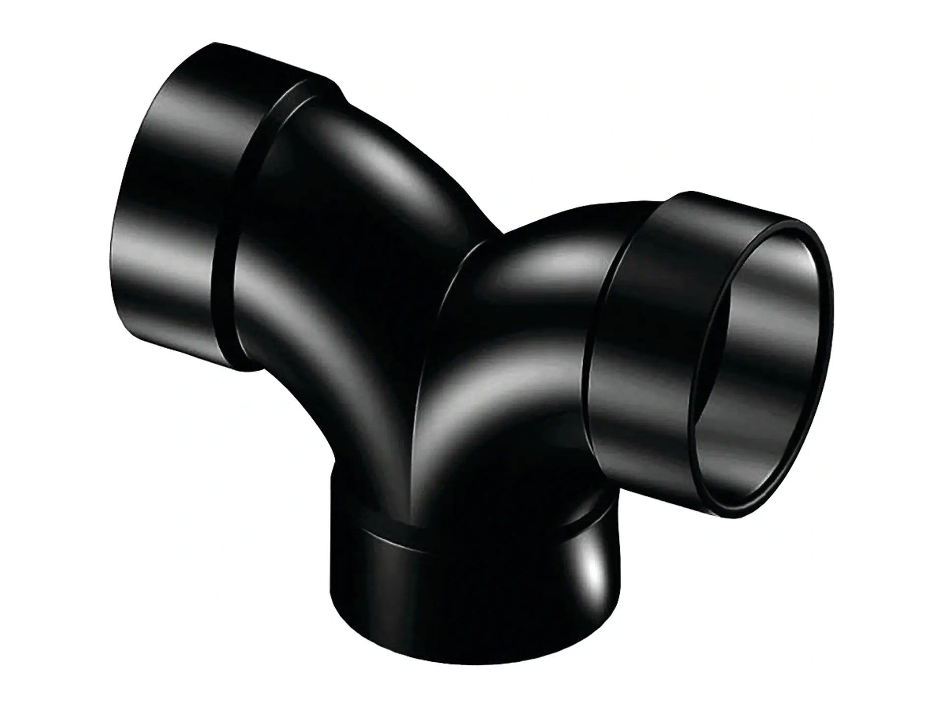 NIBCO I285300, 1-1/2 in. x 1-1/2 in. Double Elbow Hub x Hub x Hub ABS DWV 5837