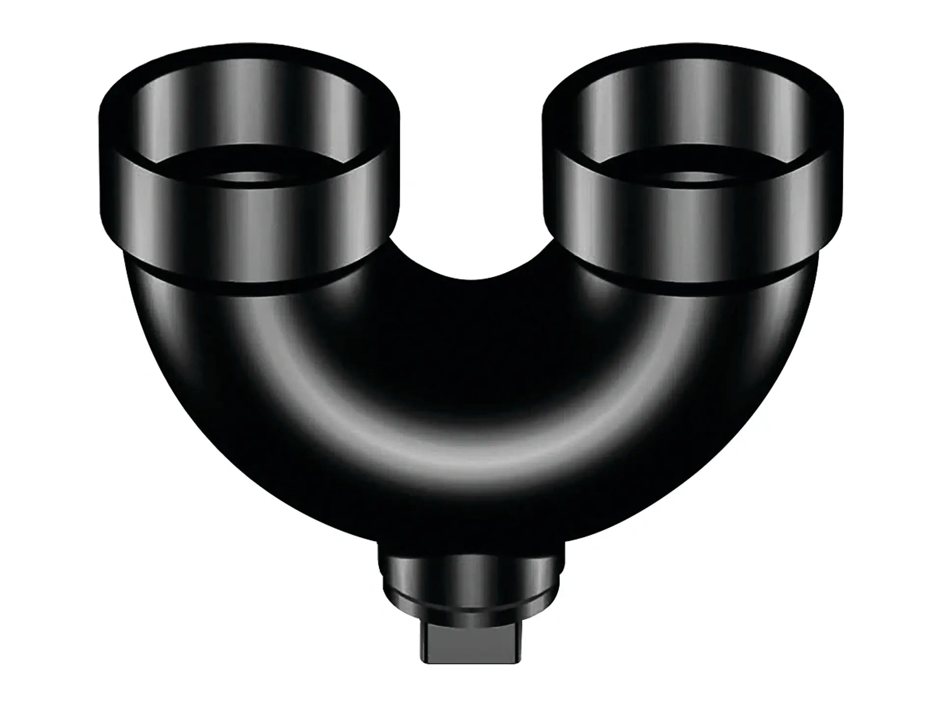 NIBCO I532300, 1-1/2 in. Return Bend Hub x Hub x Cleanout with Plug ABS DWV 5878