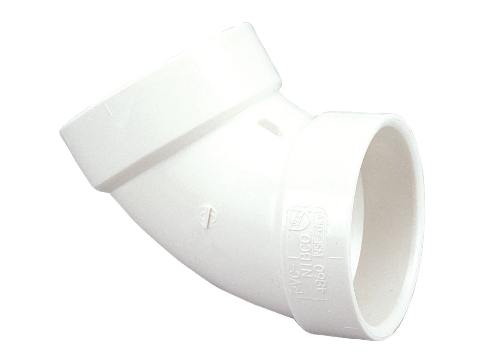 NIBCO K440300, 1-1/2 in. x 1-1/2 in. 60° Elbow Hub x Hub PVC DWV 4860