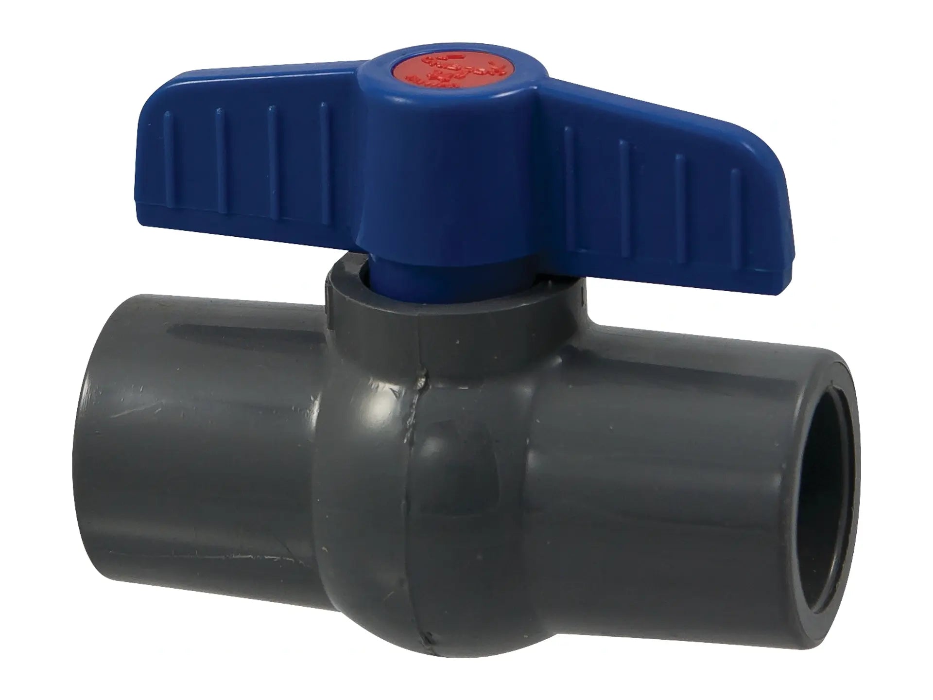 NIBCO MA062A6, 1/2 in. Ball Valve Socket, Compact Economy, PVC Schedule 80, FKM S45CEV