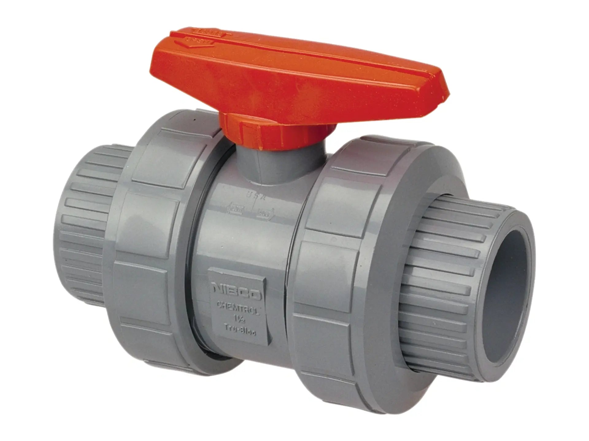 NIBCO MB611AH, 4in. Ball Valve Model C, Socket, Tru-Bloc True Union, Corzan CPVC Sch 80