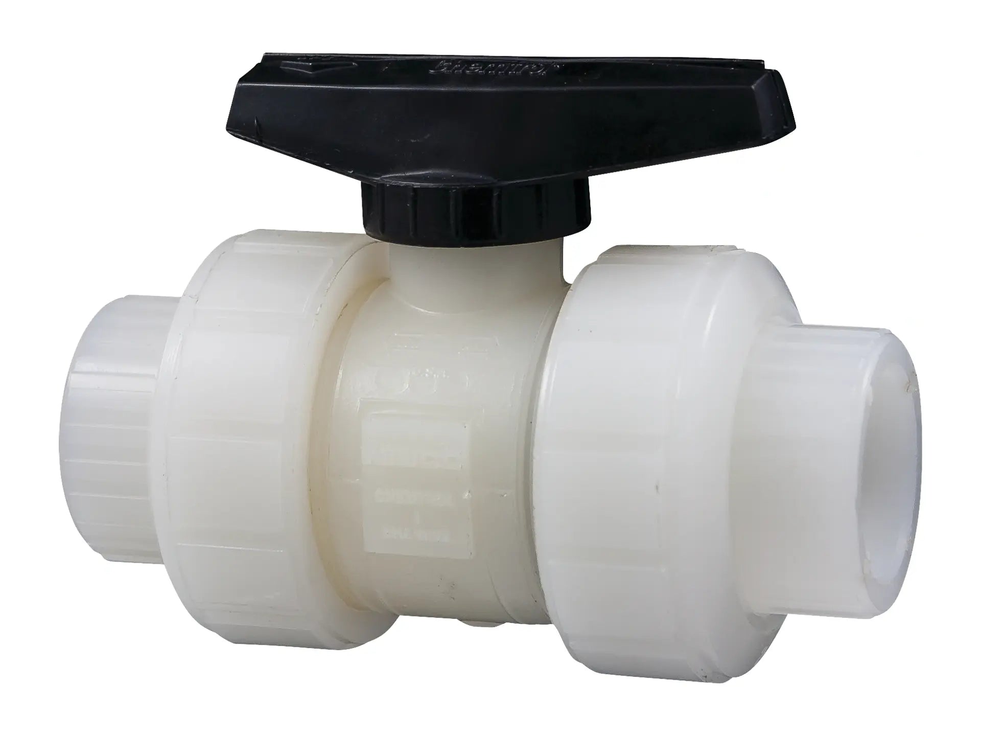 NIBCO ME599AF, 3in. Ball Valve Model C, Socket, Tru-Bloc True Union, Kynar Natural PVDF Sch 80