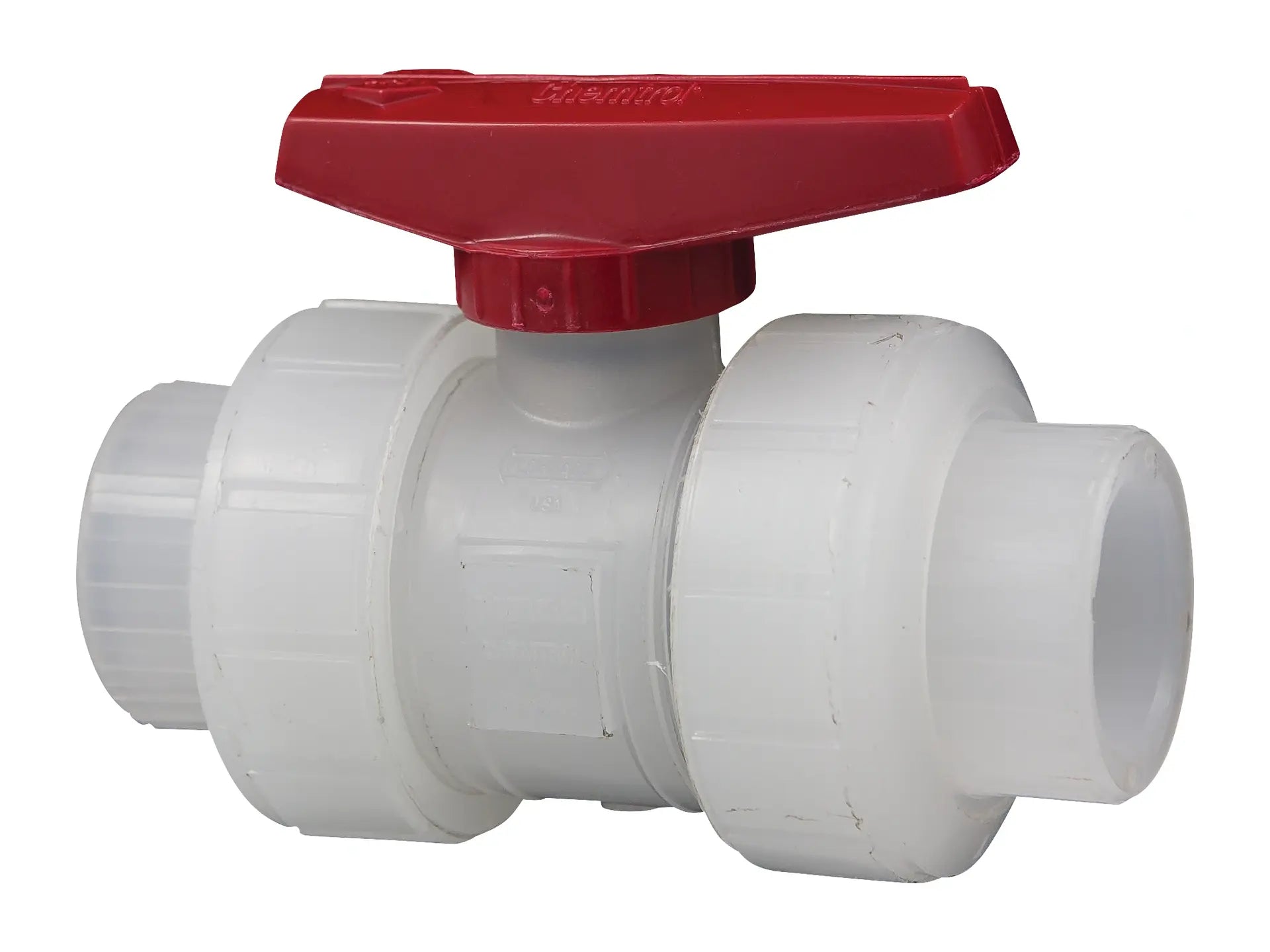 NIBCO MN599AF, 3in. Ball Valve Model C, Socket, Tru-Bloc True Union, Chem-Pure Natural PP Sch 80