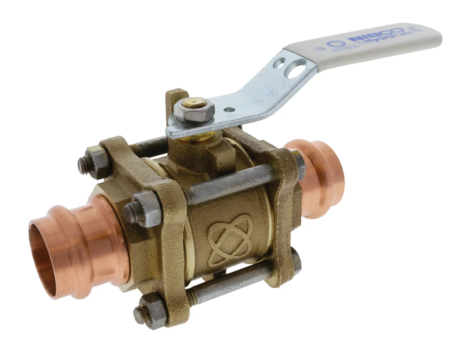 NIBCO NF595S6, 1/2 in. PRES FP Ball Valve PXP 3-Pc SS TR PC-595R-66-LF