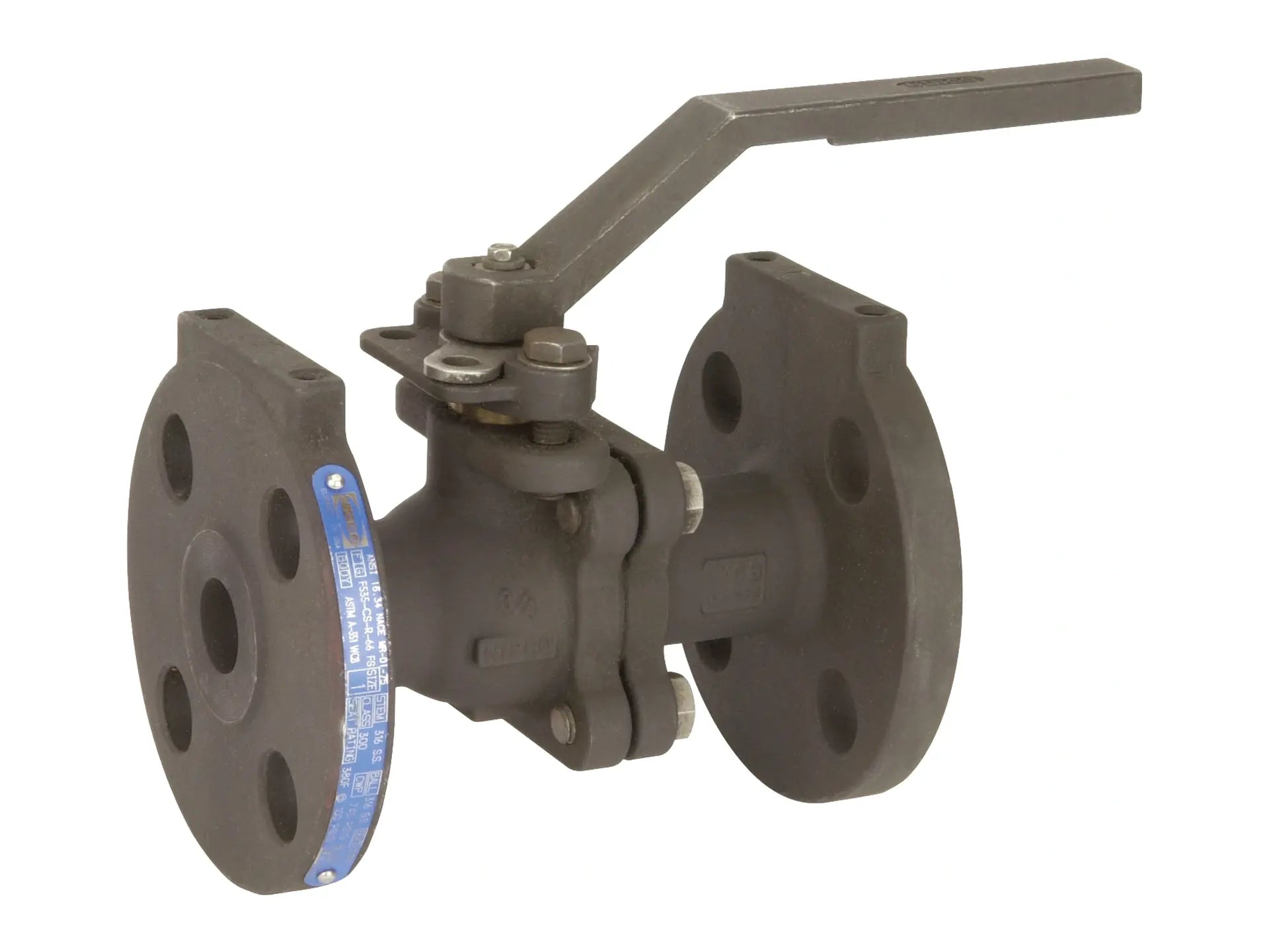 NIBCO NG316GH, 4 in. Split-body Carbon Steel Ball Valve Class 300, Full Port F-535-CS-F-66-FS