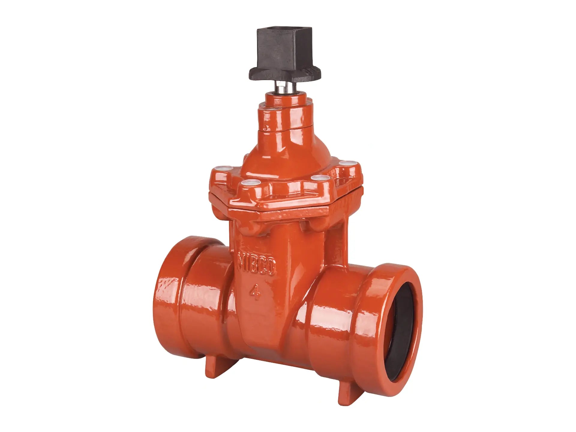 NIBCO NHAC21H, 4 in. Gate Valve , Cast Iron, Irrigation, PVC End Connections P-619-RW