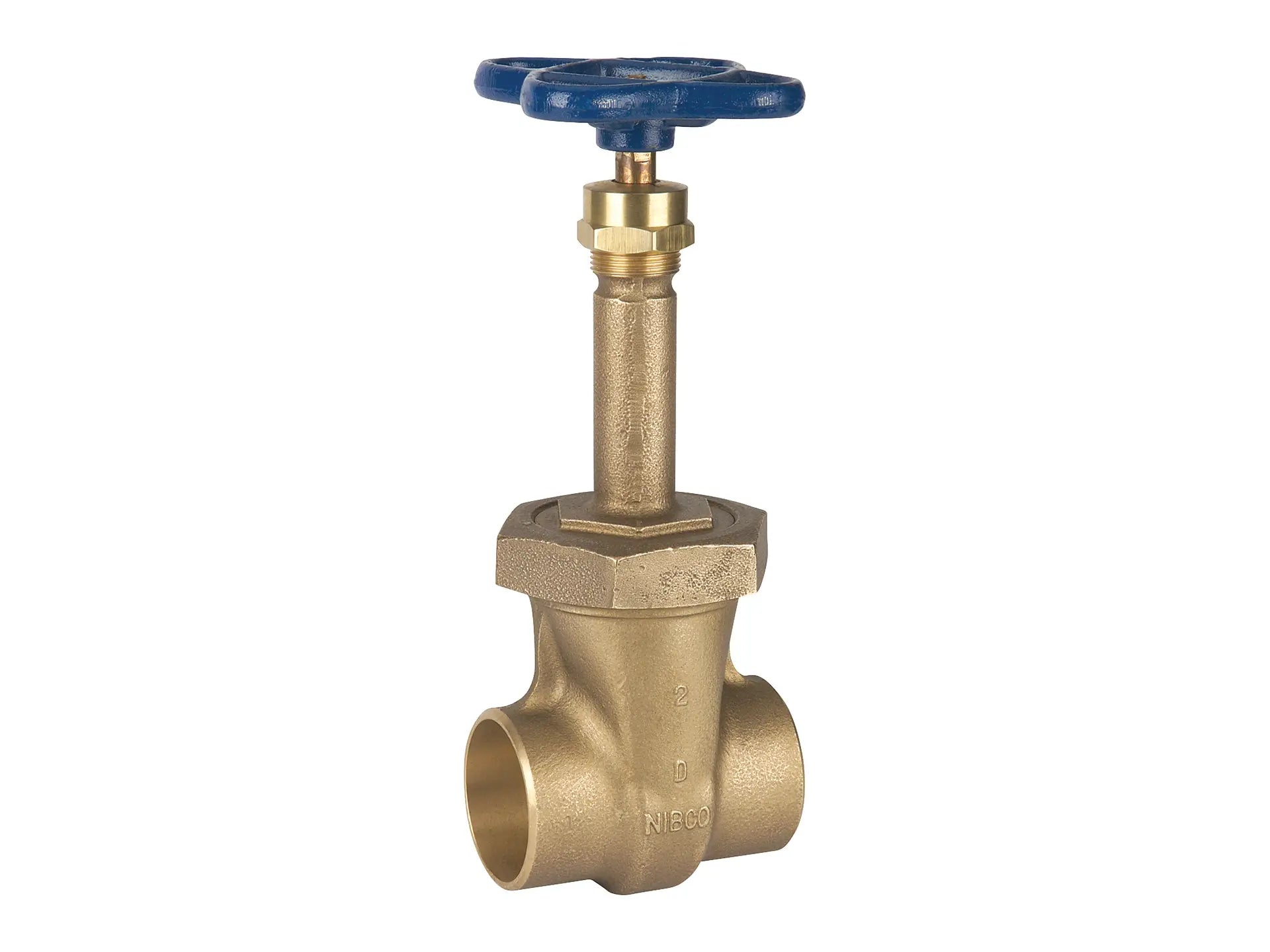 NIBCO NJ1M005, 3/8 in. Gate Valve Bronze, Rising Stem, Union Bonnet, Solder S-134