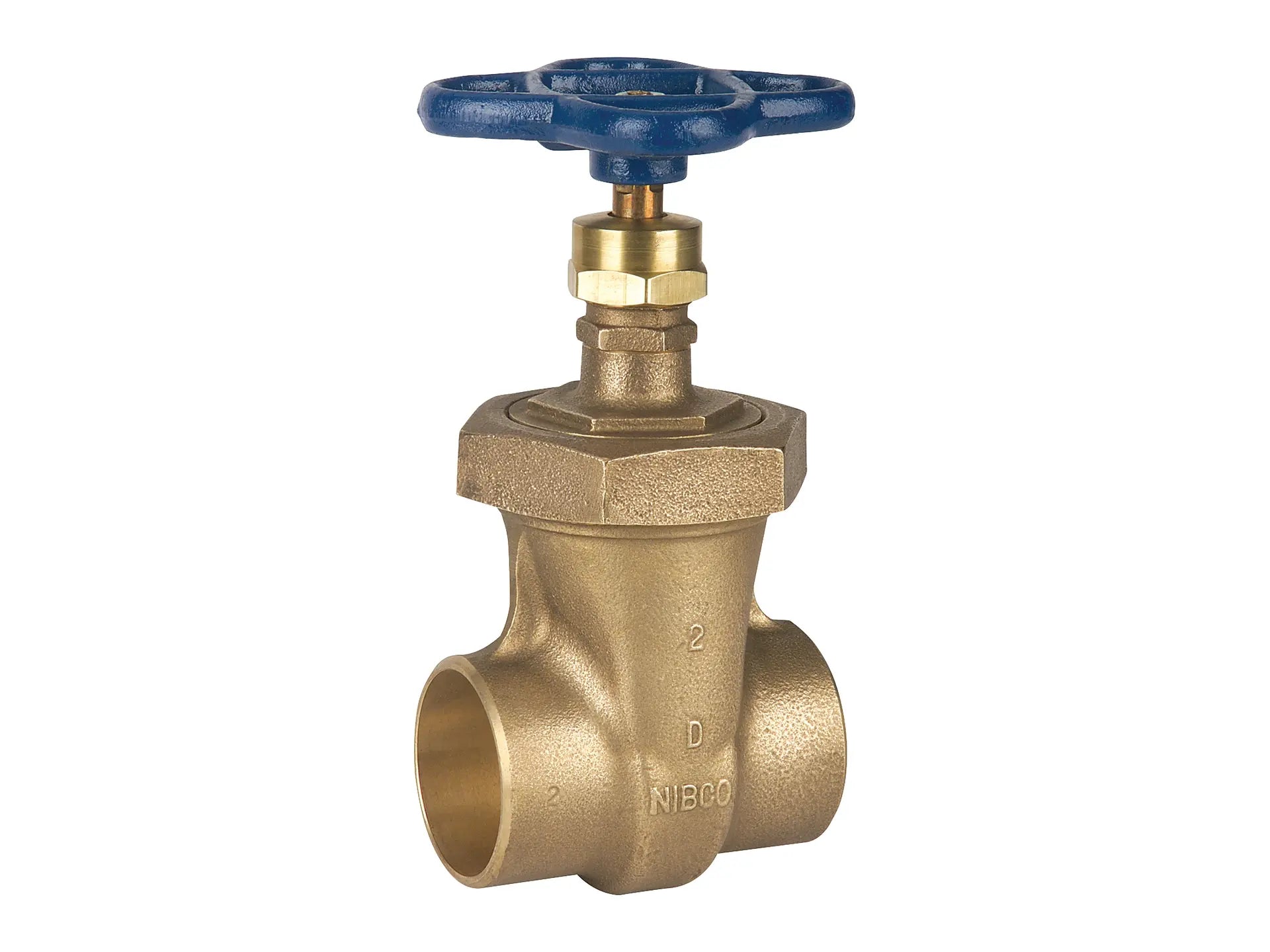 NIBCO NJ1T006, 1/2 in. Gate Valve Bronze, Non-Rising Stem, Union Bonnet, Solder S-136