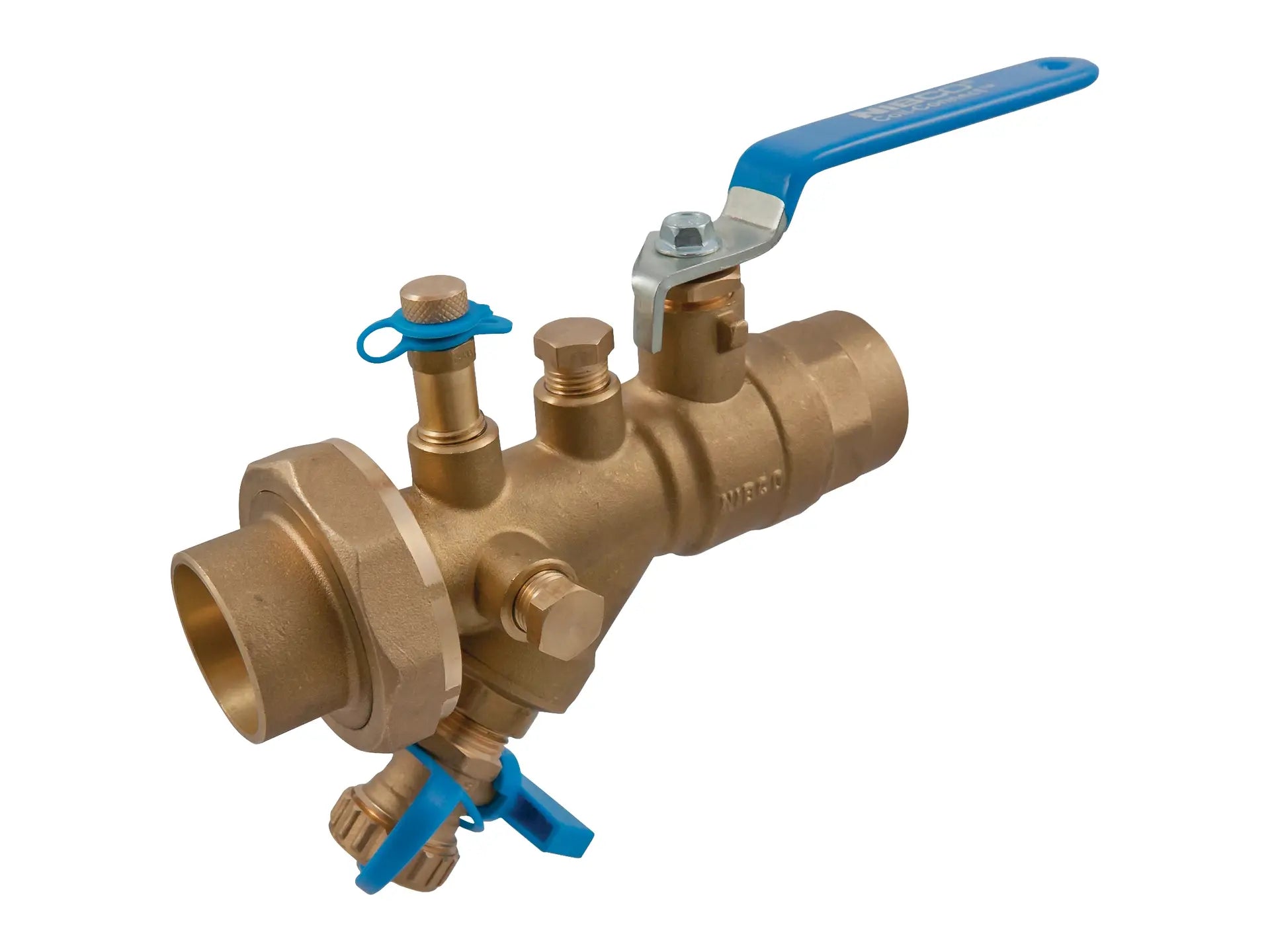NIBCO NJ3X20D, 2in. Combination Ball Valve Solder Ends, w/Union, Integral Strainer