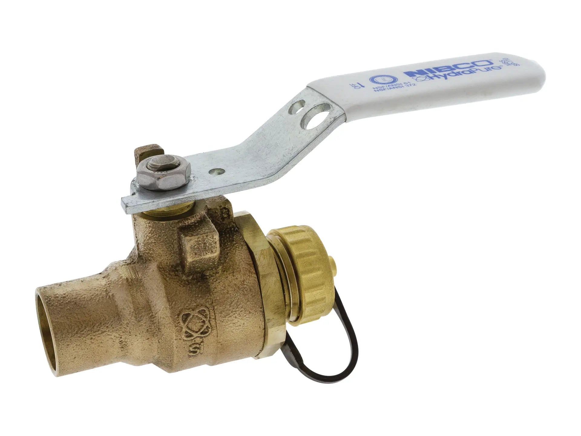 NIBCO NJB838X6, 1/2 in. x 3/4 in. Two-Piece Bronze Ball Valve Lead-Free