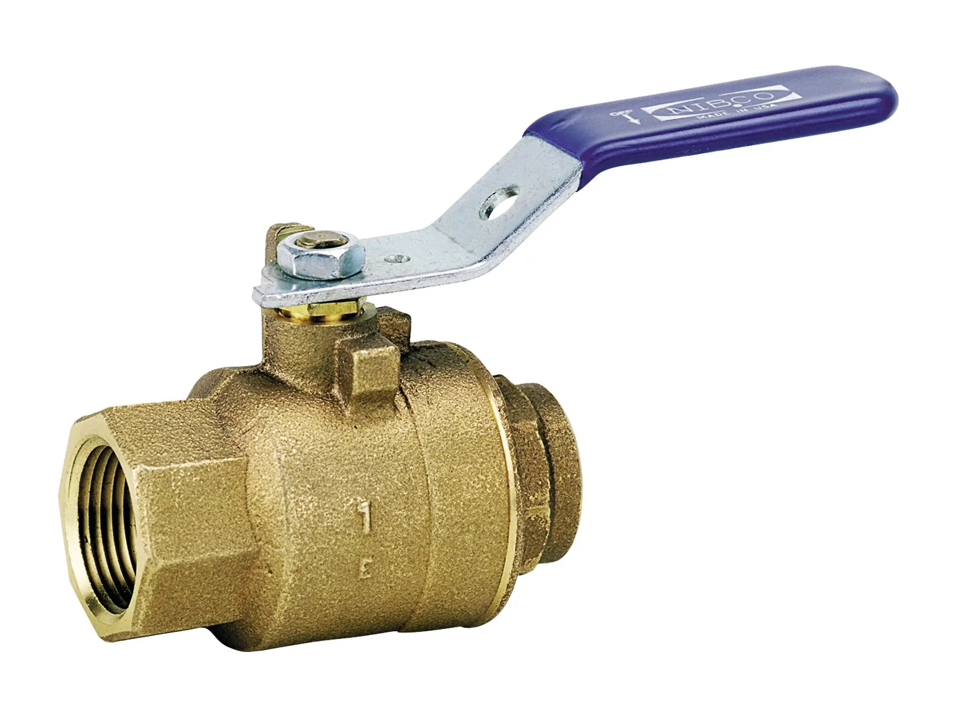 NIBCO NL95A06, 1/2 in. Two-Piece Bronze Ball Valve Threaded Body, Solder End TS-585-70